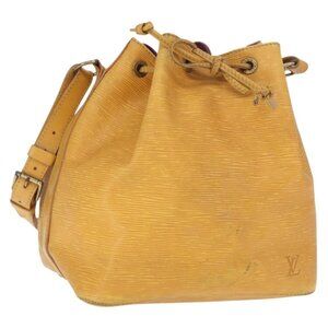 XP01336 Authentic LOUIS VUITTON Epi Petit Noe Shoulder Bag Yellow M44109 LV
